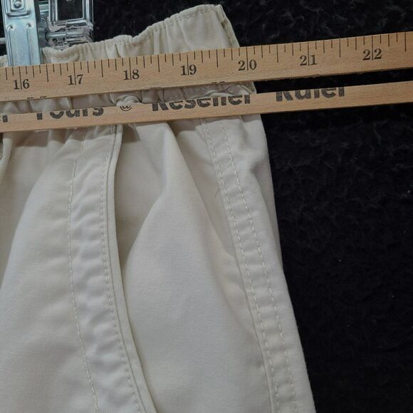 Savane Mens Shorts Beige Size 42 Cotton Blend Button Zip Closure Pockets - Picture 4 of 12